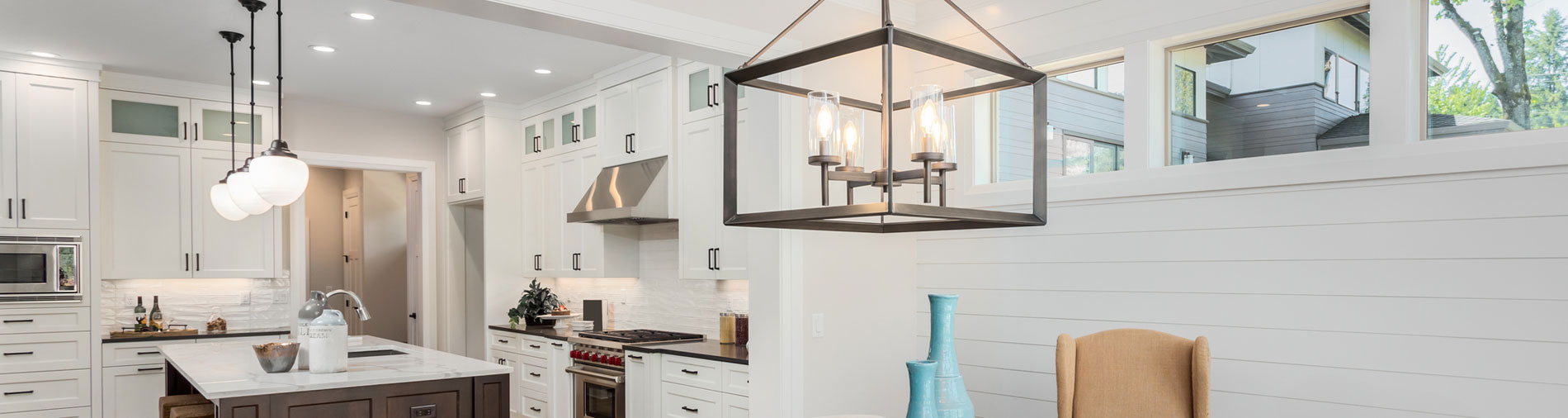 Interior kitchen lighting installation - Qualicum Beach, Parksville, Nanaimo electrical company, Collins Electric